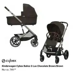 Van Asten BabySuperstore Kinderwagen Cybex Balios S Lux Chocolate Brown/Brown aanbieding