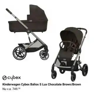 Van Asten BabySuperstore Kinderwagen Cybex Balios S Lux Chocolate Brown/Brown aanbieding