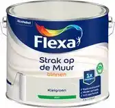 Praxis Flexa Strak Op De Muur Muurverf - Mat - Kleigroen - 2,5L aanbieding