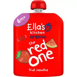 Albert Heijn Ella's kitchen Fruit smoothie the red one 6m+ bio aanbieding