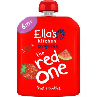 Albert Heijn Ella's kitchen Fruit smoothie the red one 6m+ bio aanbieding