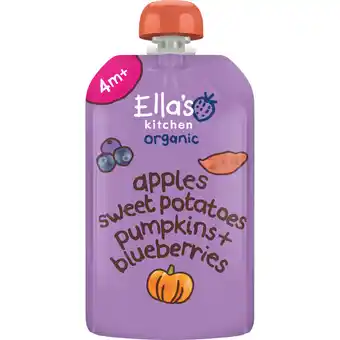 Albert Heijn Ella's kitchen Biologische zoete aardappel, pompoen 4m+ aanbieding