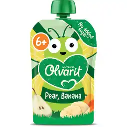 Albert Heijn Olvarit Knijpfruit peer banaan 6m+ aanbieding