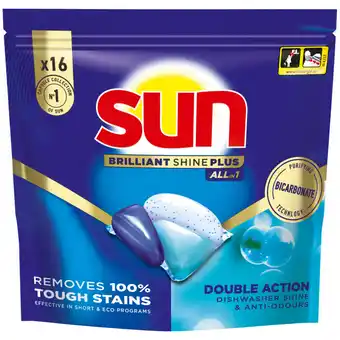 Albert Heijn Sun Brilliant shine plus vaatwascapsules aanbieding