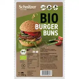 Albert Heijn Schnitzer Bio burger buns glutenvrij aanbieding