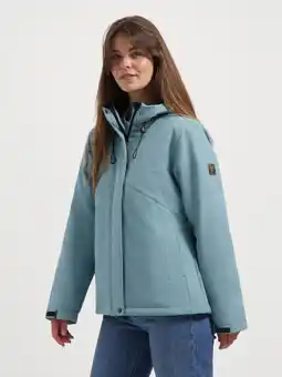 ANWB Travelin' Karina Dames Softshell winterjas Lichtblauw aanbieding