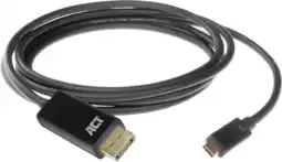 Coolblue ACT USB-C naar DisplayPort Kabel 2 Meter aanbieding