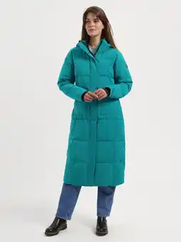 ANWB Travelin' Franska Dames Puffer winterjas Turkoois aanbieding