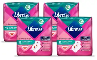 De Online Drogist Libresse V-Protection Ultra Long+ Wings Maandverband Multiverpakking aanbieding