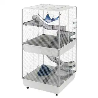 Zooplus Ferplast kooi voor kleine dieren Furet Tower - grijs: L 80 x B 75 x H 161 cm aanbieding