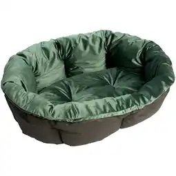 Zooplus Ferplast Mandkussen Sofà - Fluweel Groen - Maat 12 : L 114 x B 83 x H 37 cm aanbieding