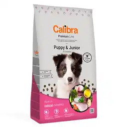 Zooplus 12kg Calibra Dog Premium Line Puppy & Junior Kip Hondenvoer Droog aanbieding