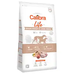 Zooplus 2x 12kg Senior Medium & Large Chicken Calibra Life Dry Dog Food aanbieding