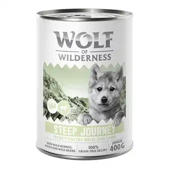 Zooplus Wolf of Wilderness Junior 'Expedition' 6 x 400 g aanbieding