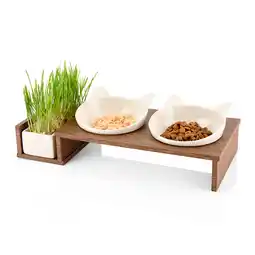 Zooplus CanadianCat Company voerbar Cat Diner hout: 2x250 ml, Ø15cm kat aanbieding