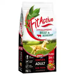 Zooplus 12kg FitActive Pure Hypoallergenic rund & rozenbottel hondenvoer droog aanbieding