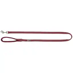 Zooplus Trixie Premium Riem, sangria Grootte: M-L: 1m/20mm voor honden aanbieding