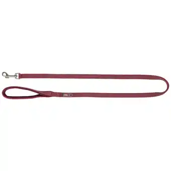 Zooplus Trixie Premium Riem, sangria Grootte: M-L: 1m/20mm voor honden aanbieding