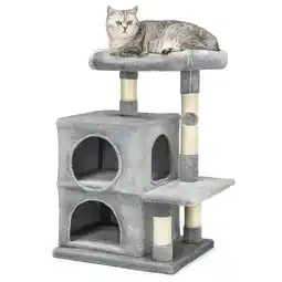 Zooplus Lionto krabpaal 80cm lichtgrijs kat aanbieding