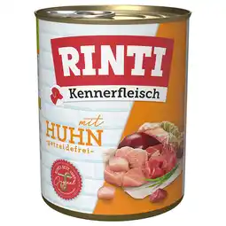 Zooplus RINTI Kennerfleisch 6 x 800 g - Kip aanbieding