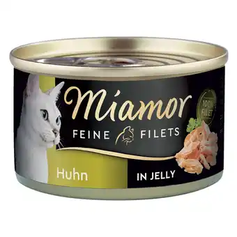 Zooplus 100g Kip in Gelei Miamor Fijne Filets Kattenvoer aanbieding