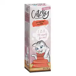 Zooplus 1 Catessy Mousse kuipjes 14 x 90 g - met Kalf aanbieding