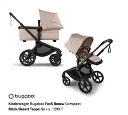 Van Asten BabySuperstore Kinderwagen Bugaboo Fox5 Renew Compleet Black/Desert Taupe aanbieding