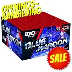 Huisman Vuurwerk Blue Maroon Openingsaanbieding aanbieding