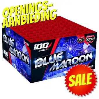 Huisman Vuurwerk Blue Maroon Openingsaanbieding aanbieding