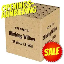 Huisman Vuurwerk Blinking Willow Openingsaanbieding aanbieding