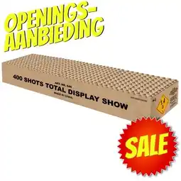 Huisman Vuurwerk 400sh. Total Display Show Openingsaanbieding aanbieding