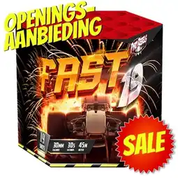 Huisman Vuurwerk Fast 19 Openingsaanbieding aanbieding