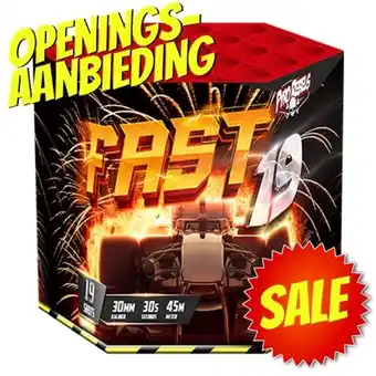 Huisman Vuurwerk Fast 19 Openingsaanbieding aanbieding