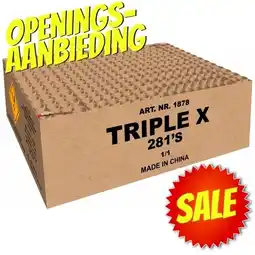 Huisman Vuurwerk Triple X Limited Ed. Openingsaanbieding aanbieding