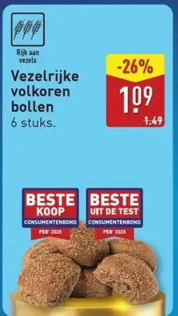 ALDI Vezelrijke volkoren bollen aanbieding