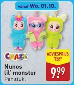 ALDI Nunos lil' monster aanbieding