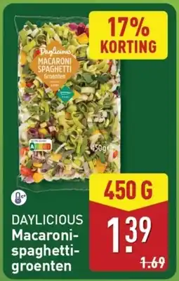 ALDI DAYLICIOUS Macaroni,spaghettigroenten aanbieding