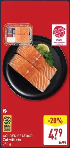 ALDI Golden seafood Zalmfilets aanbieding