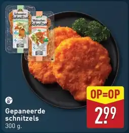 ALDI Gepaneerde schnitzels aanbieding