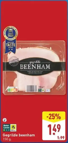ALDI Gegrilde beenham aanbieding