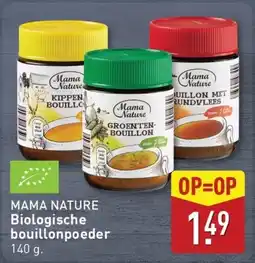 ALDI Mama Nature Biologische bouillonpoeder aanbieding