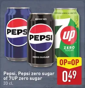 ALDI Pepsi, Pepsi zero sugar of 7UP zero sugar aanbieding