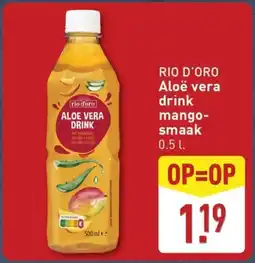 ALDI RIO D'ORO Aloë vera drink mango smaak aanbieding