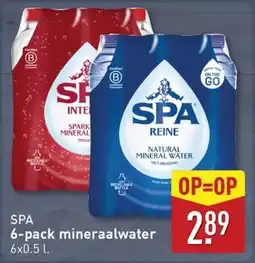 ALDI Spa 6-pack mineraalwater aanbieding