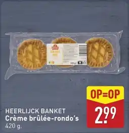 ALDI Heerlijck banket Crème brûlée-rondo's aanbieding