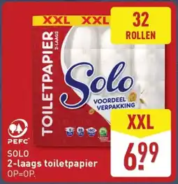 ALDI Solo 2-laags toiletpapier aanbieding