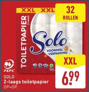 ALDI Solo 2-laags toiletpapier aanbieding