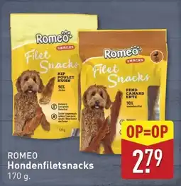 ALDI Romeo Hondenfiletsnacks aanbieding