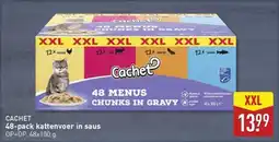 ALDI Cachet 48-pack kattenvoer in saus aanbieding