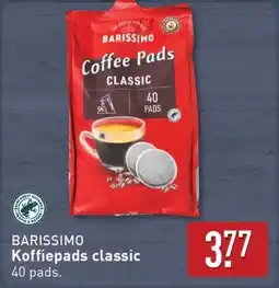 ALDI BARISSIMO Koffiepads classic aanbieding